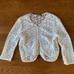 White Lace Cardigan